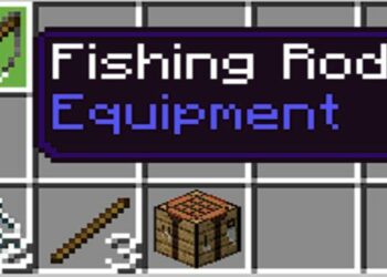 cara membuat Fishing Rod di Minecraft