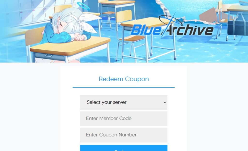 Kode redeem Blue archive