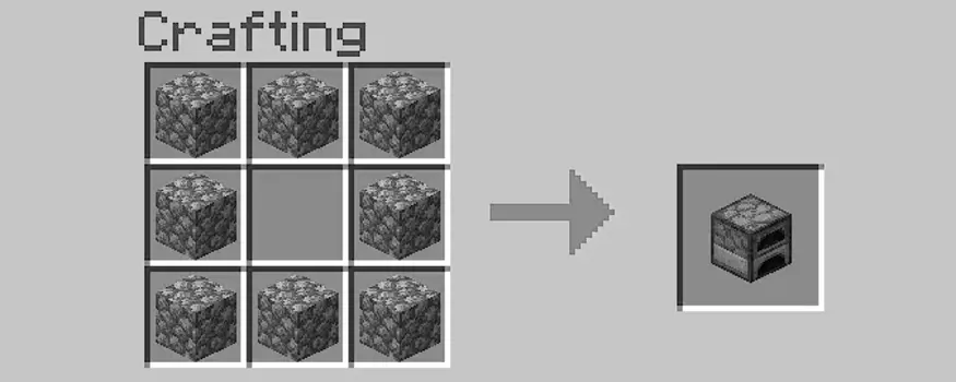 cara membuat furnace di minecraft