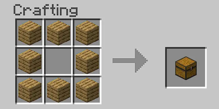 cara membuat chest di minecraft