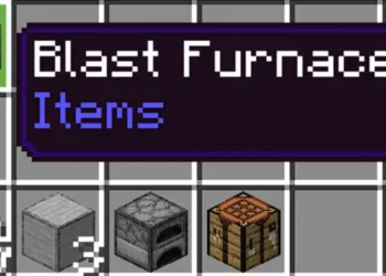 cara membuat blast furnace di minecraft
