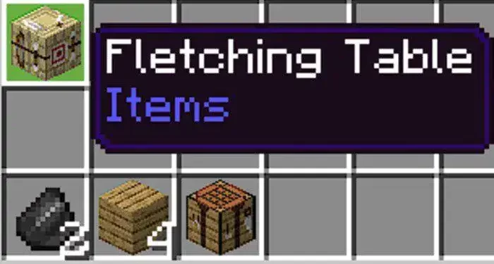 cara membuat Fletching Table di Minecraft