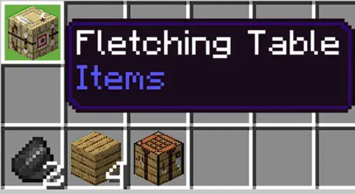 cara membuat Fletching Table di Minecraft