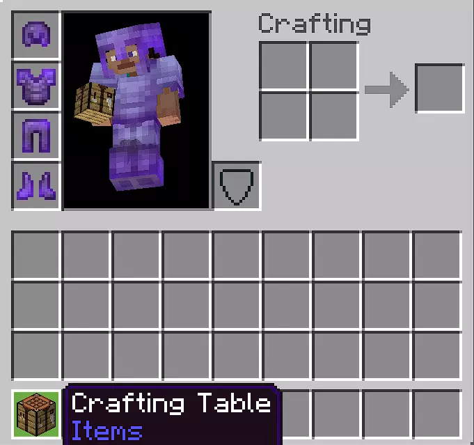 cara membuat crafting table di minecraft