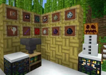 cara membuat bamboo mosaic di minecraft