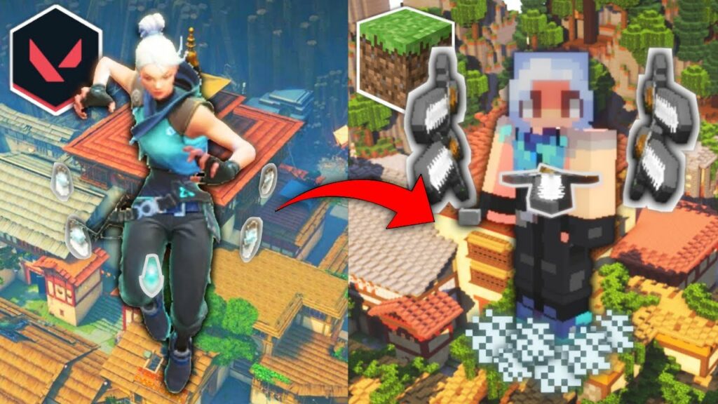 Youtuber Berhasil Mengcoding Game Valorant Didalam Minecraft