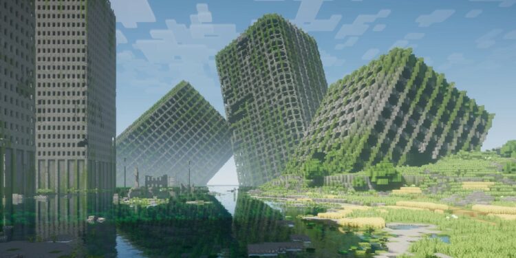 Map Minecraft Ini Kayak Kota Nier Automata