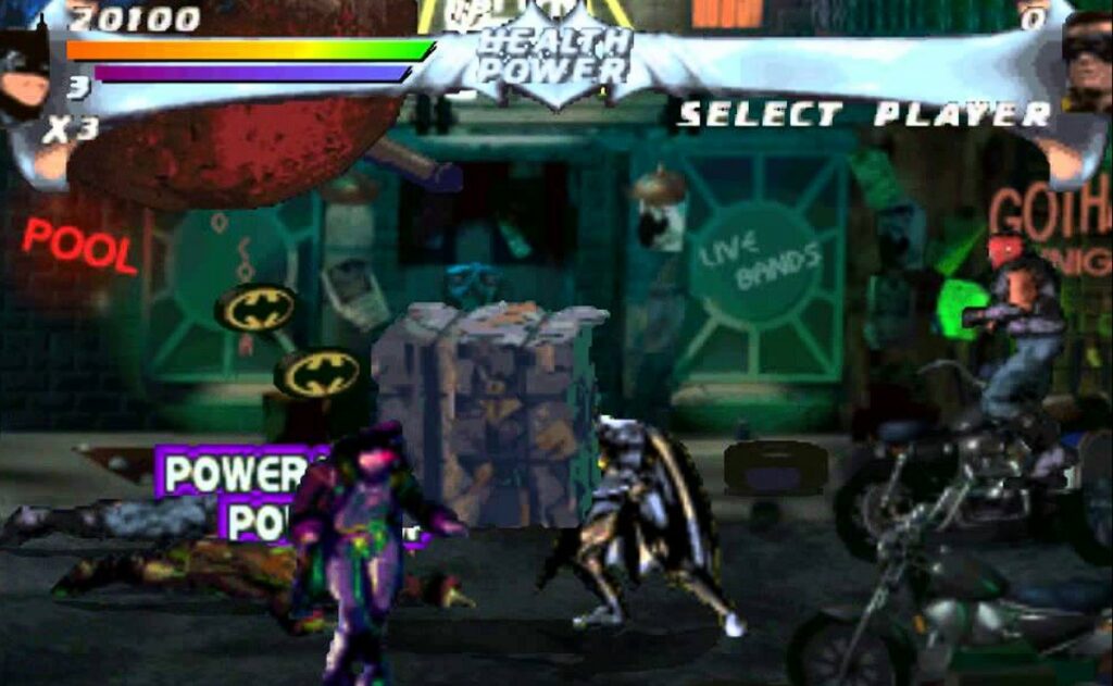 Game PS1 Multiplayer Coop Batman Forever