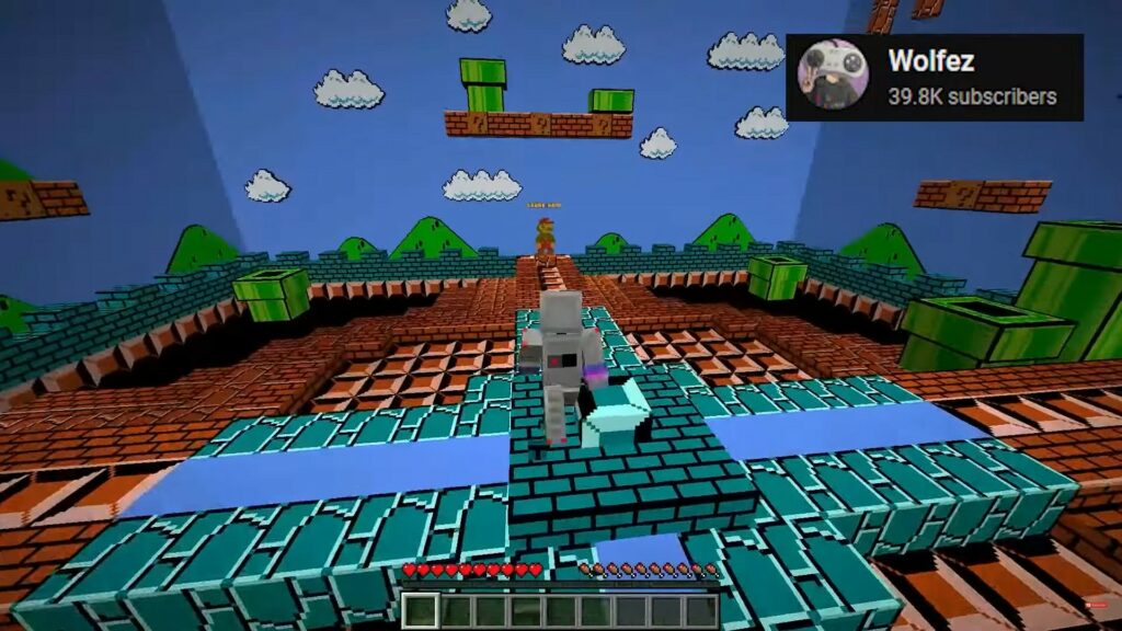 User Minecraft Buat Super Mario Bros 3D di Game Minecraft