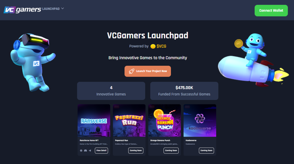 VCGamers Hadirkan Launchpad, Platform yang Hubungkan Game Dev dengan Blockchain