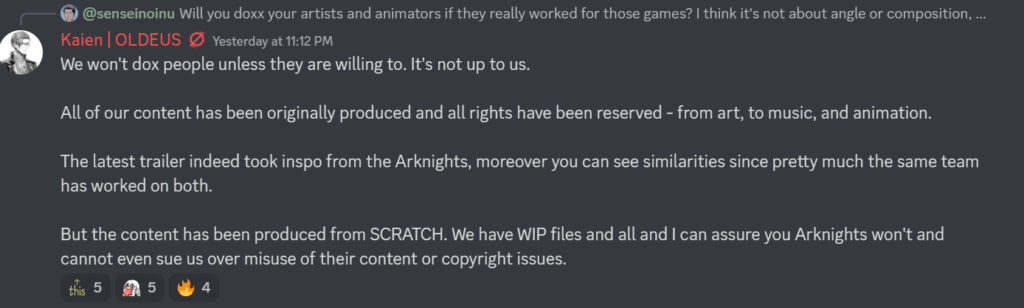 Publisher Arknight Menyuruh Game NFT Oldeus Untuk Hapus Semua Konten yang Melanggar Hak Cipta