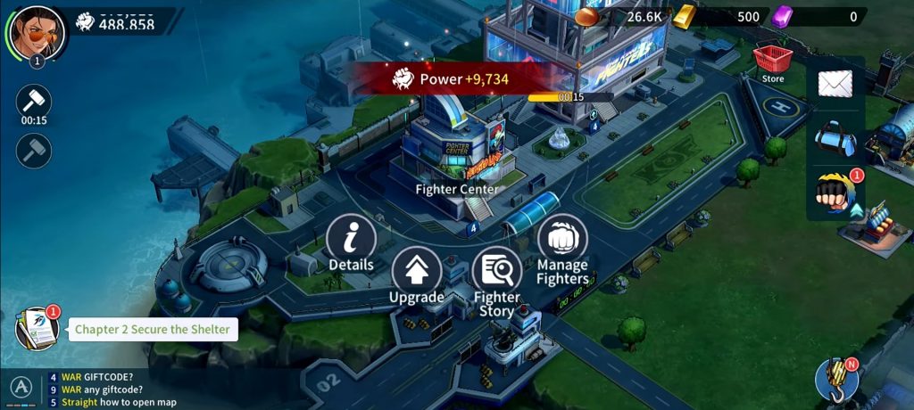 King of Fighter: Survival City, Game City Builder Lawan Zombie