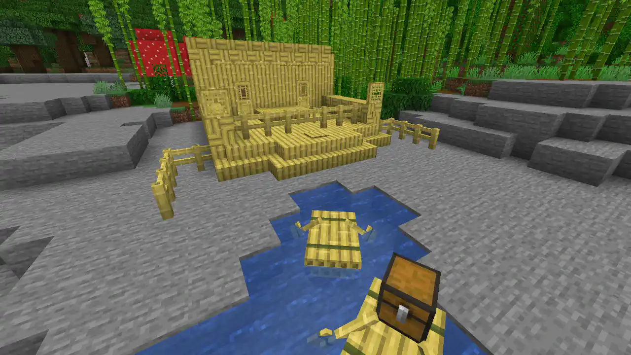 Block Baru Minecraft 1.20 dan Fungsinya Bamboo