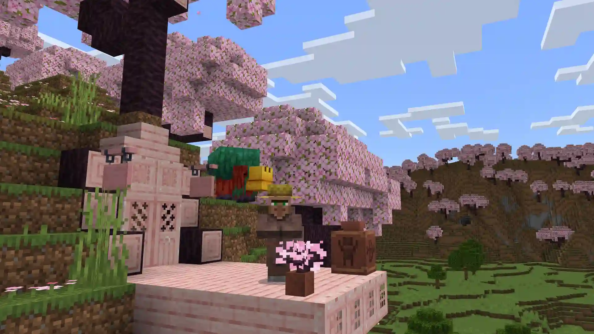 Cara Menemukan Biome Cherry Grove di Minecraft
