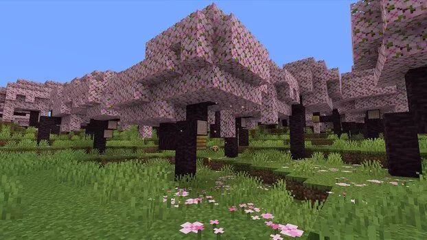 Cara Menemukan Biome Cherry Grove di Minecraft