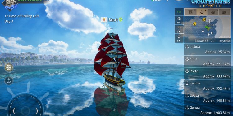 Uncharted Water Origin Game RPG Petualangan Kapal Layar Segera Rilis di Android