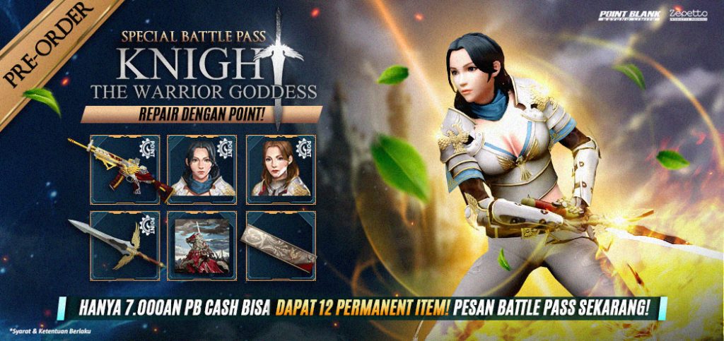 Battle Pass Season 5 Point Blank Telah Rilis, Tema Knight Keren