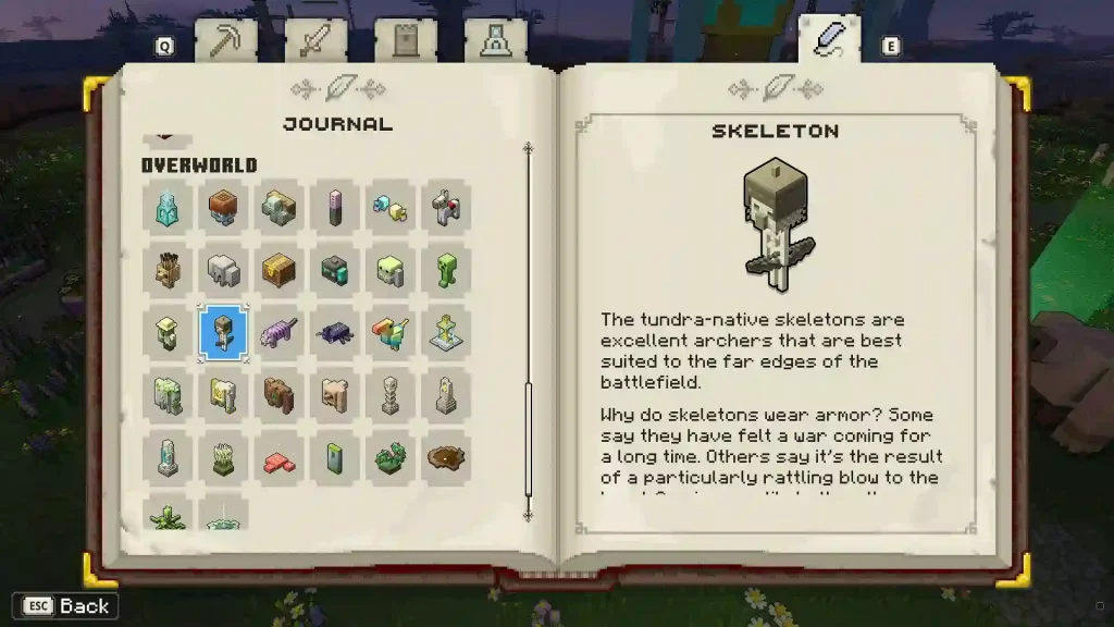 Cara Mendapatkan Skeleton di Minecraft Legends