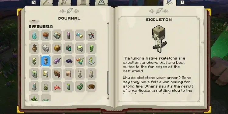 Cara Mendapatkan Skeleton di Minecraft Legends