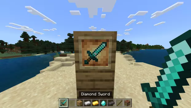 Cara Membuat Pedang di Minecraft