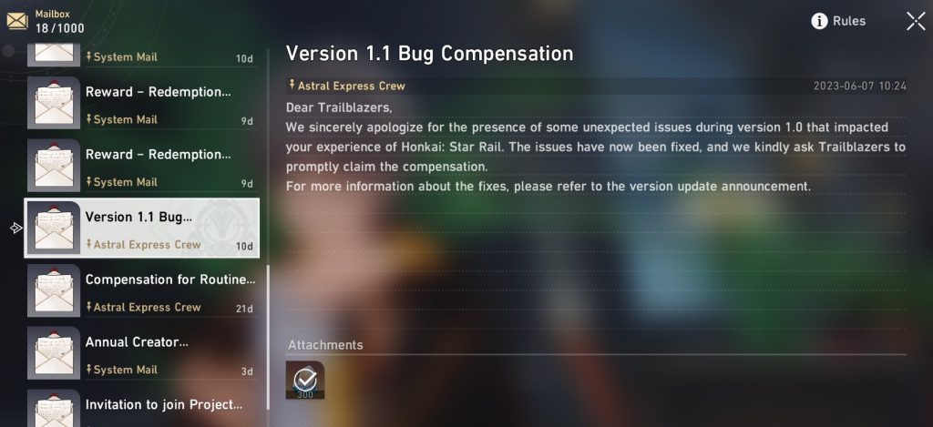 Kompensasi Bug