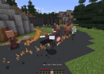Pemain Ini Bikin Mod Minecraft ala Mario Kart!
