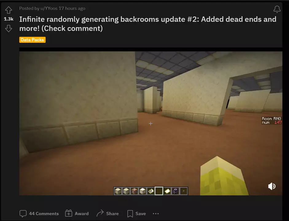 Pemain Minecraft Ini Berhasil Tambahkan Backrooms ke dalam Game!