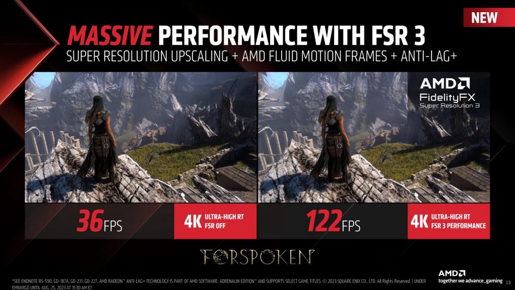 Teknologi AMD Fidelity Super Resolution 3 atau FSR 3 Diumumkan