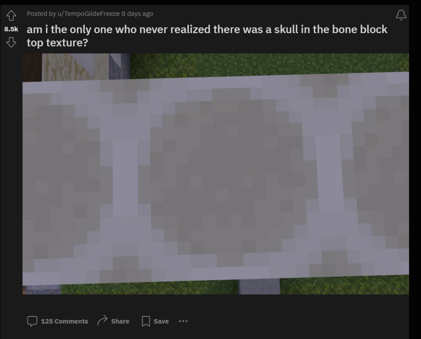 Pemain Minecraft Temukan Desain Blok Tulang yang Tersembunyi!