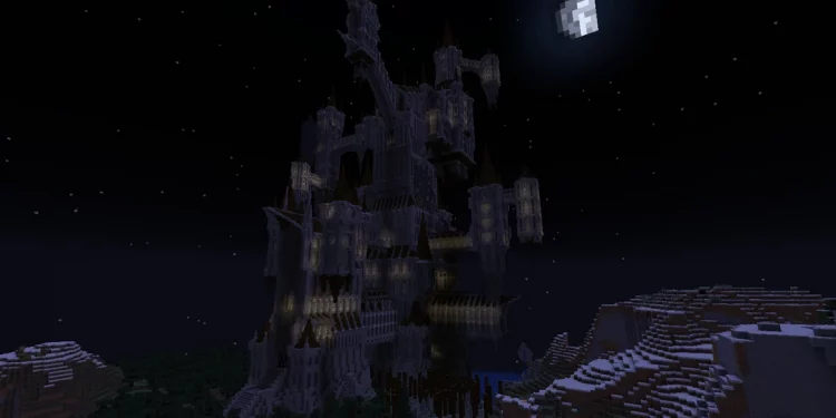 Pemain Minecraft Ini Bangun Istana Dracula dari Castlevania