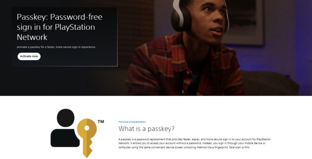 Webiste Sony Untuk Fitur Passkey Sudah Bisa Diakses