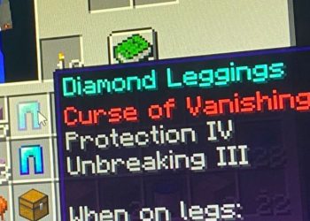 Curse of Vanishing Minecraft