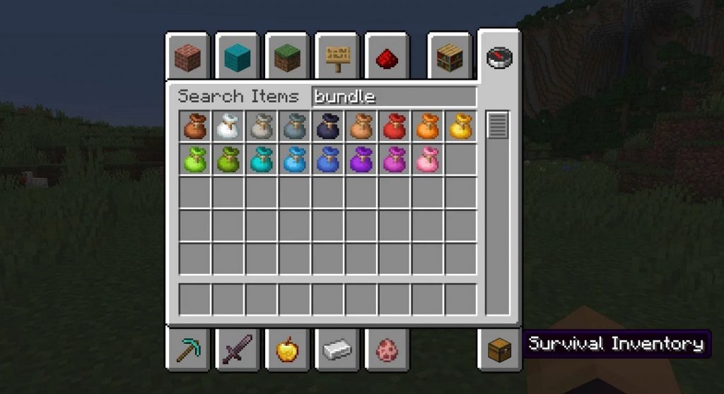 Minecraft Hadirkan Bundles, Fitur Baru Untuk Simpan Barang di Inventory