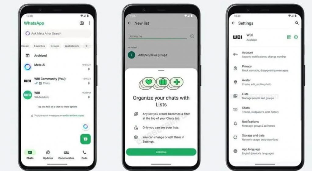 WhatsApp Perkenalkan Fitur “Custom Lists” untuk Kelola Chat Lebih Efektif