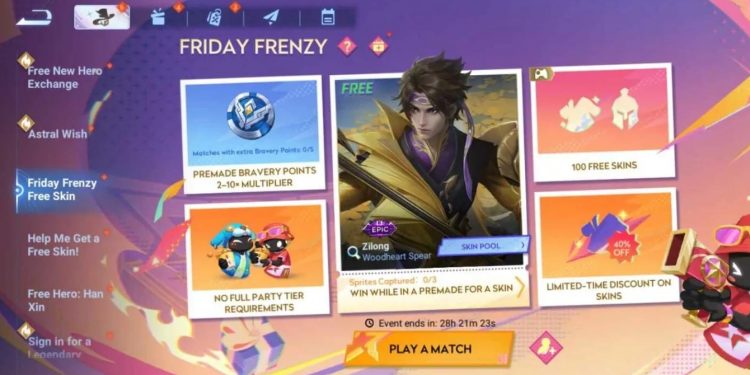 Daftar Semua Event Honor of Kings Bulan Maret 2025 Terbaru - Skin Gratis!