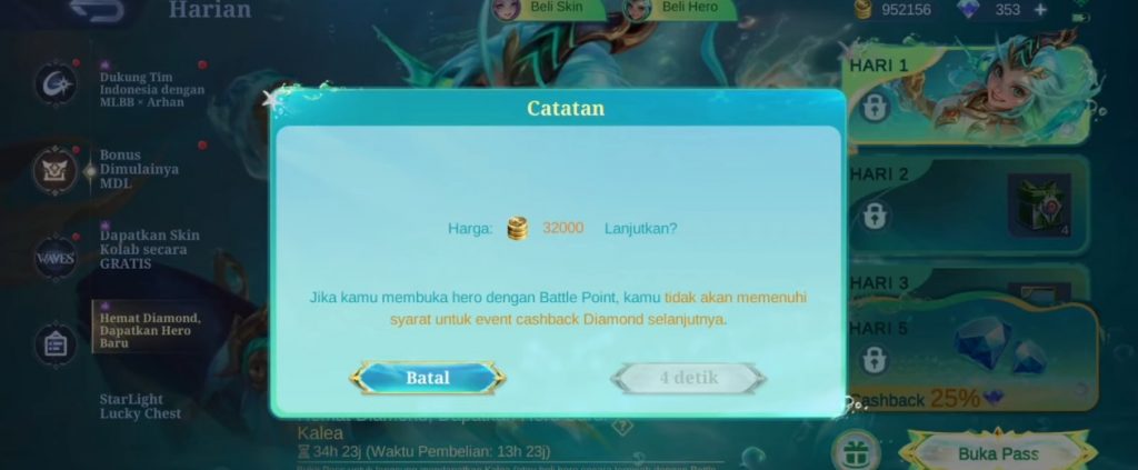 Daftar Semua Event Mobile Legends Update Kalea 19 Maret 2025