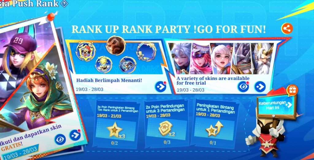 Daftar Semua Event yang Akan Rilis di Original Server Mobile Legends Maret April 2025