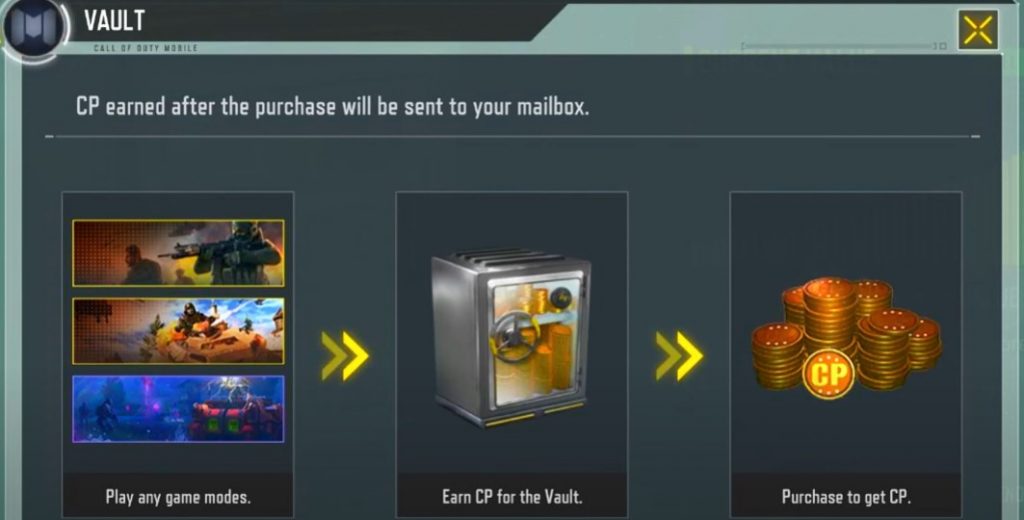 Penjelasan CP Vault Call of Duty Mobile CODM Apakah Benar Ada CP Gratis?