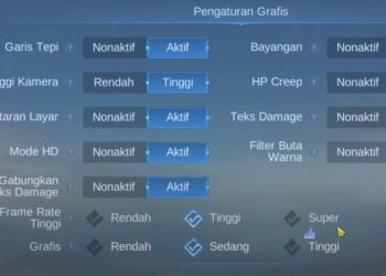 Cara Unlock Refresh Rate & Grafik Ultra 120 FPS Mobile Legends