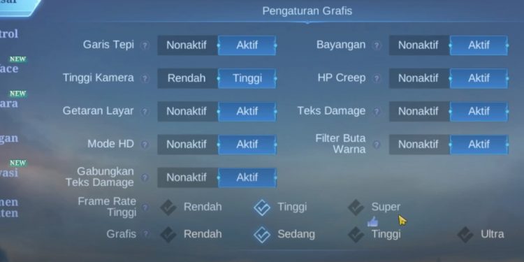 Cara Unlock Refresh Rate & Grafik Ultra 120 FPS Mobile Legends