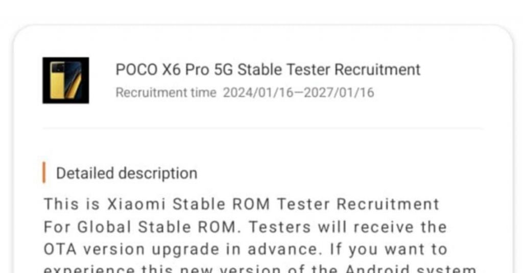 Cara Menjadi Beta Tester HyperOS Xiaomi