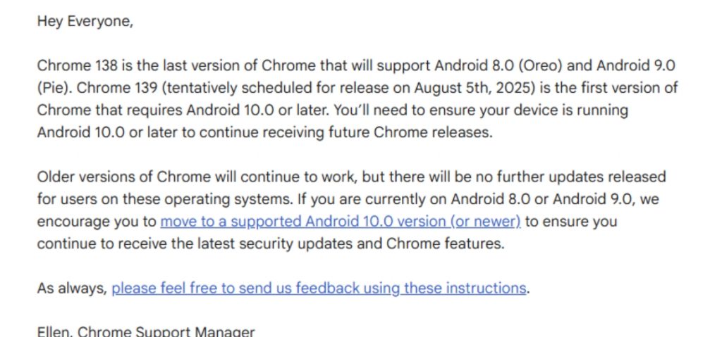 15+ Ponsel Xiaomi Ini Tak Bisa Gunakan Chrome di Aplikasi Mereka