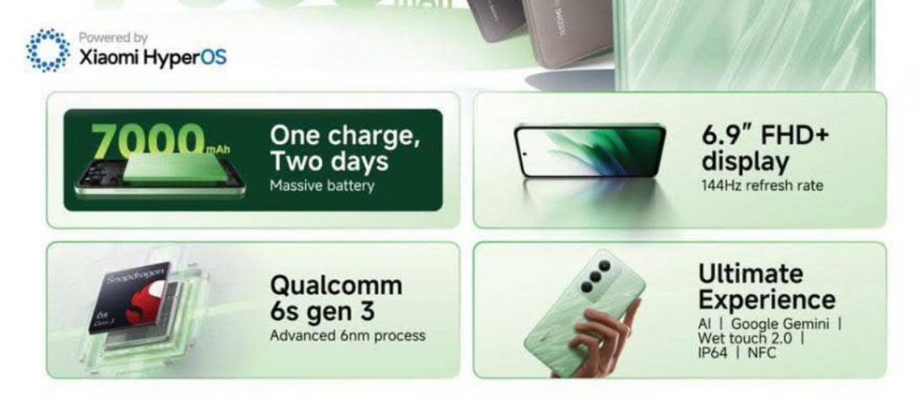 Spesifikasi Redmi 15 5G dengan Layar Besar, Chipset Kencang dan Baterai Jumbo!