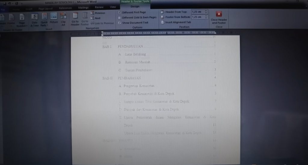 Cara Mudah Membuat Nomor Halaman di Microsoft Word!