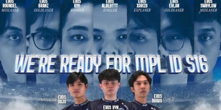 Roster EVOS Esports di MPL ID Season 16!