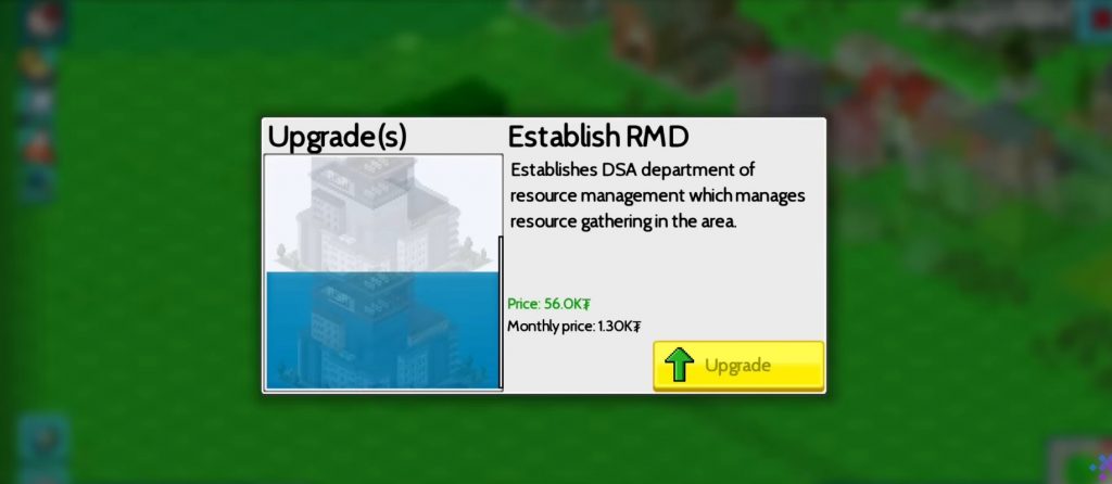 DSA TheoTown Guide Lengkap, Penjelasan Lengkap Upgrade RSD, RD, & RMD