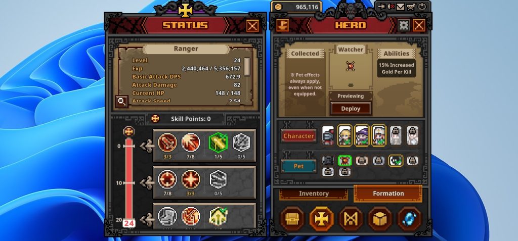 Lokasi Terbaik Unlock Semua Pet di Task Bar Heroes Guide dan Fungsinya!