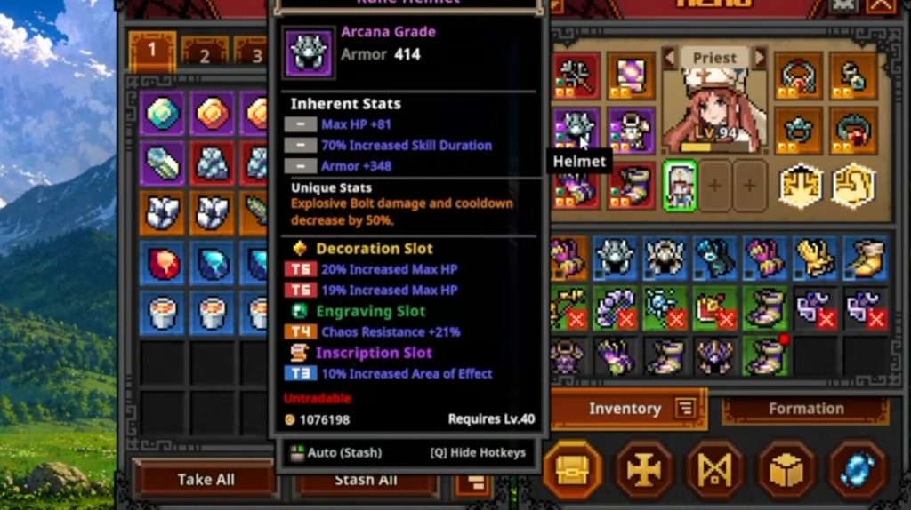 Priest Guide Task Bar Hero, Build Terbaik, Skill Tree, dan Gear yang Direkomendasikan